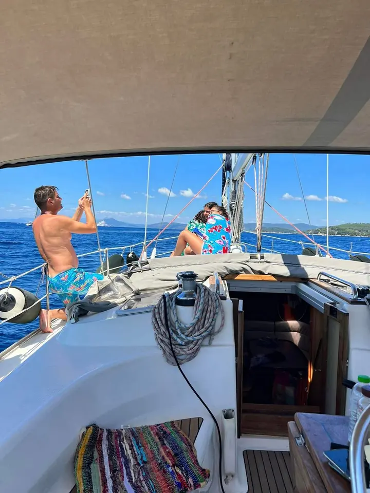 On deck, looking out to sea